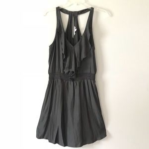 Gray halter dress